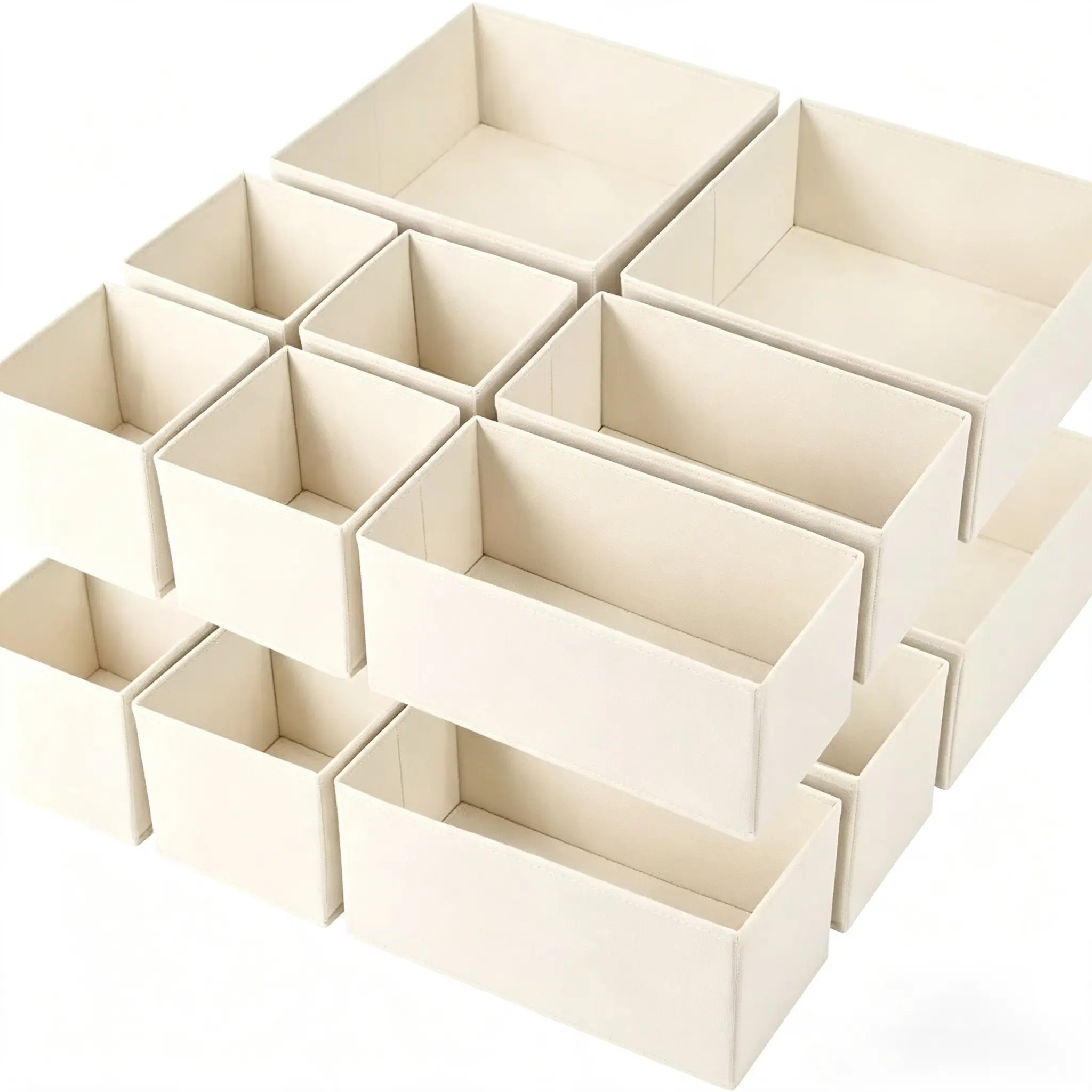 dresser organizer Non-woven fabric storage box for home use, foldable drawer-style underwear and panty organizer with bottom zipper