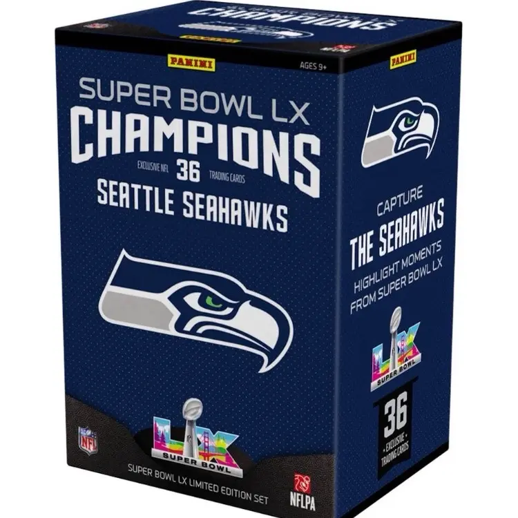 2026 PANINI SEATTLE SEAHAWKS SUPER BOWL LX CHAMPIONS FOOTBALL BLASTER BOX