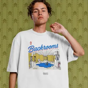 Backrooms Liminal Space Tee | Vintage Surreal Office Weirdcore Top PY5