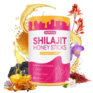 Feminine Multi-Mineral Honey Sticks with Shilajit Shatavari & Saffron for Hormonal Balance & Energy, Strawberry Flavor Healthcare Dietary Supplements