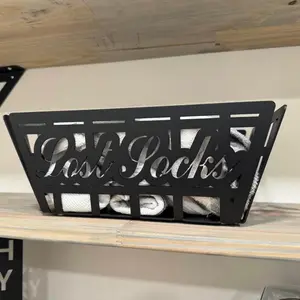 Metal Lost Sock Basket