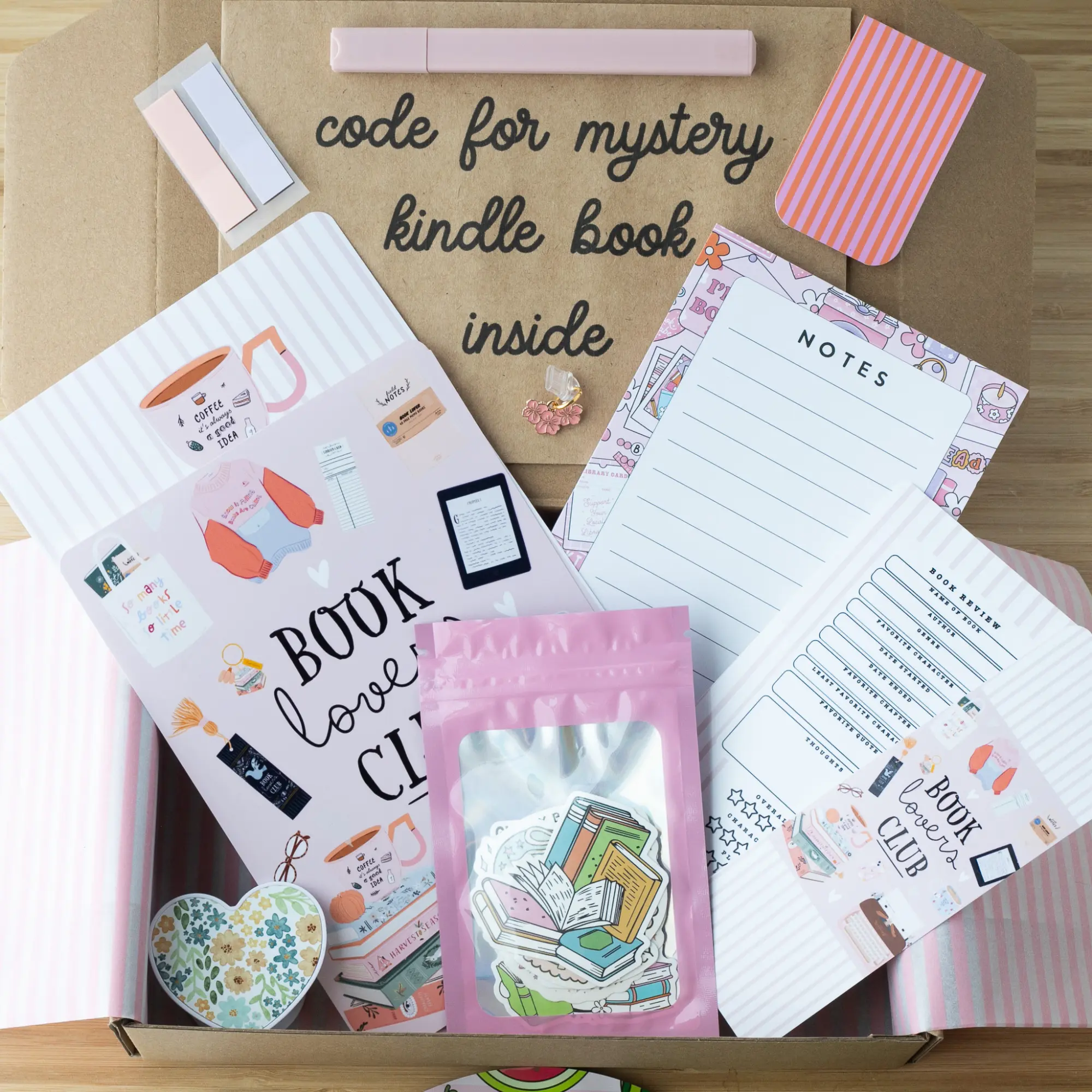 Blind Date with a Kindle Book and E-Reader Accessories, Kindle Insert Grip Book Bookish Booktok, Bookmark, Stickers