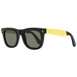 Retrosuperfuture Rectangular Sunglasses Ciccio ZGL Black/Gold 50mm
