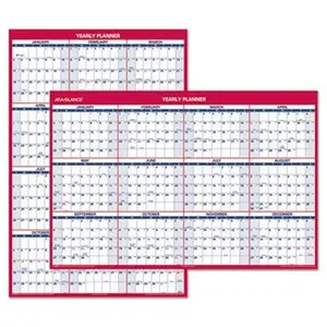 At- A-Glance  32 x 48 in. Vertical, Horizontal Erasable Wall Planner