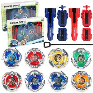 BX Gyro Metal Fusion BeyBattle Battle Top with Launcher Stadium Arena Set Kit Xmas Gift, Children Kids Spinning Game Toy jollibee beyblade 2025