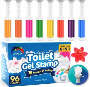 96 Flowers- Flower Toilet Gel Stamp Scent Fresheners | Toilet Fresheners Gel Toilet (Mix Scent) Floral Household