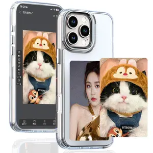 LAPRIO HD upgrade Apple NFC Smart Screen Phone Case, DIY Design Pattern, e-ink Screen iPhone Cover, Fits Apple 13-17 Pro Max Series