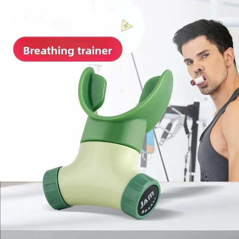 Unisex Ultra-Flexible Silicone Compact Lung Exerciser with Adjustable Rotary Valve, Strengthen Workout, Enhance Athletic Performance for Track Field Enthusiasts, Lightweight Agility Training Equipment