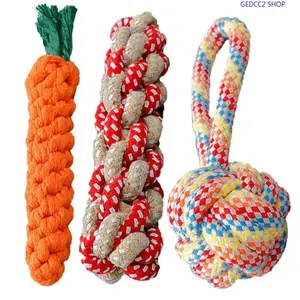 3-Pack Dog Chew Toys Set, Durable Rope & Chew Sticks for Dogs & Cats, Interactive Teeth Cleaning Toys for Small, Medium & Large Dogs, Training & Boredom Relief Pet Supplies