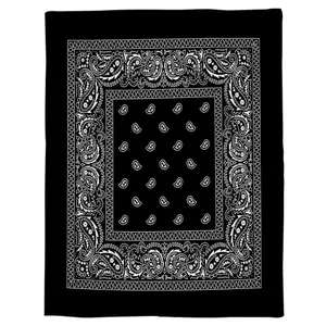 Bandana Pattern Flannel Blanket For Bed Sofa Portable Soft Fleece Throw Funny Plush BedspreadsFather's Day Thanksgiving Halloween Valentine's Day Holiday Gifts For Family And Friends tiktokshopspringglowup
