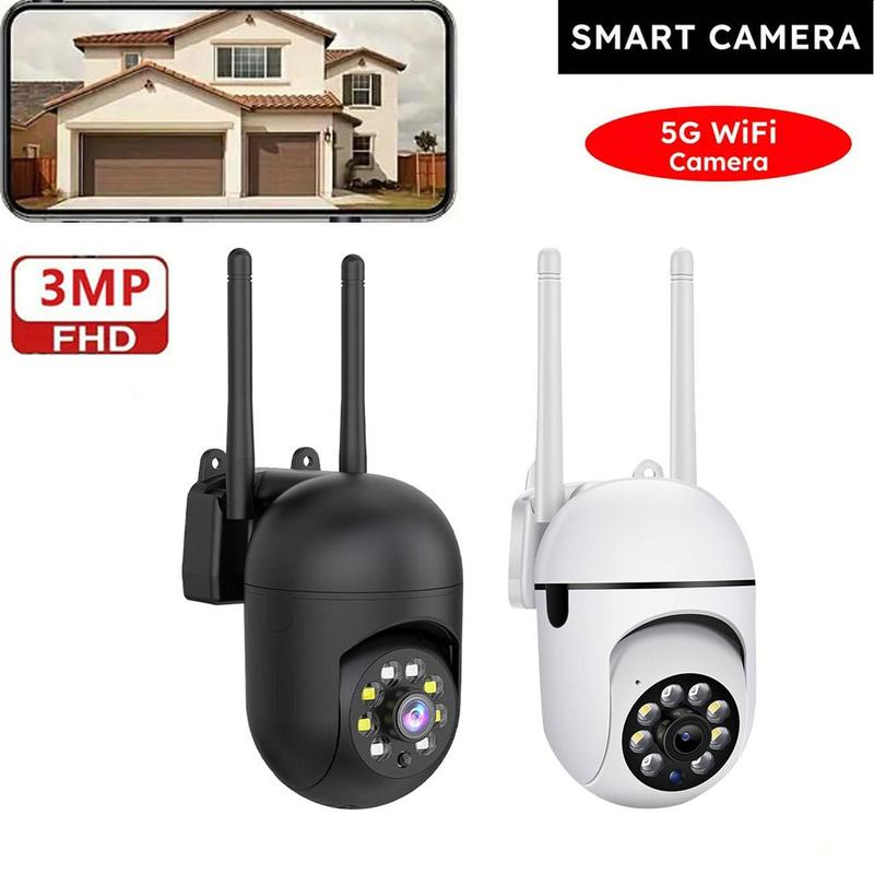 3MP 2K 5G WiFi Security Camera, 2-way Audio Panoramic Monitoring Camera ...