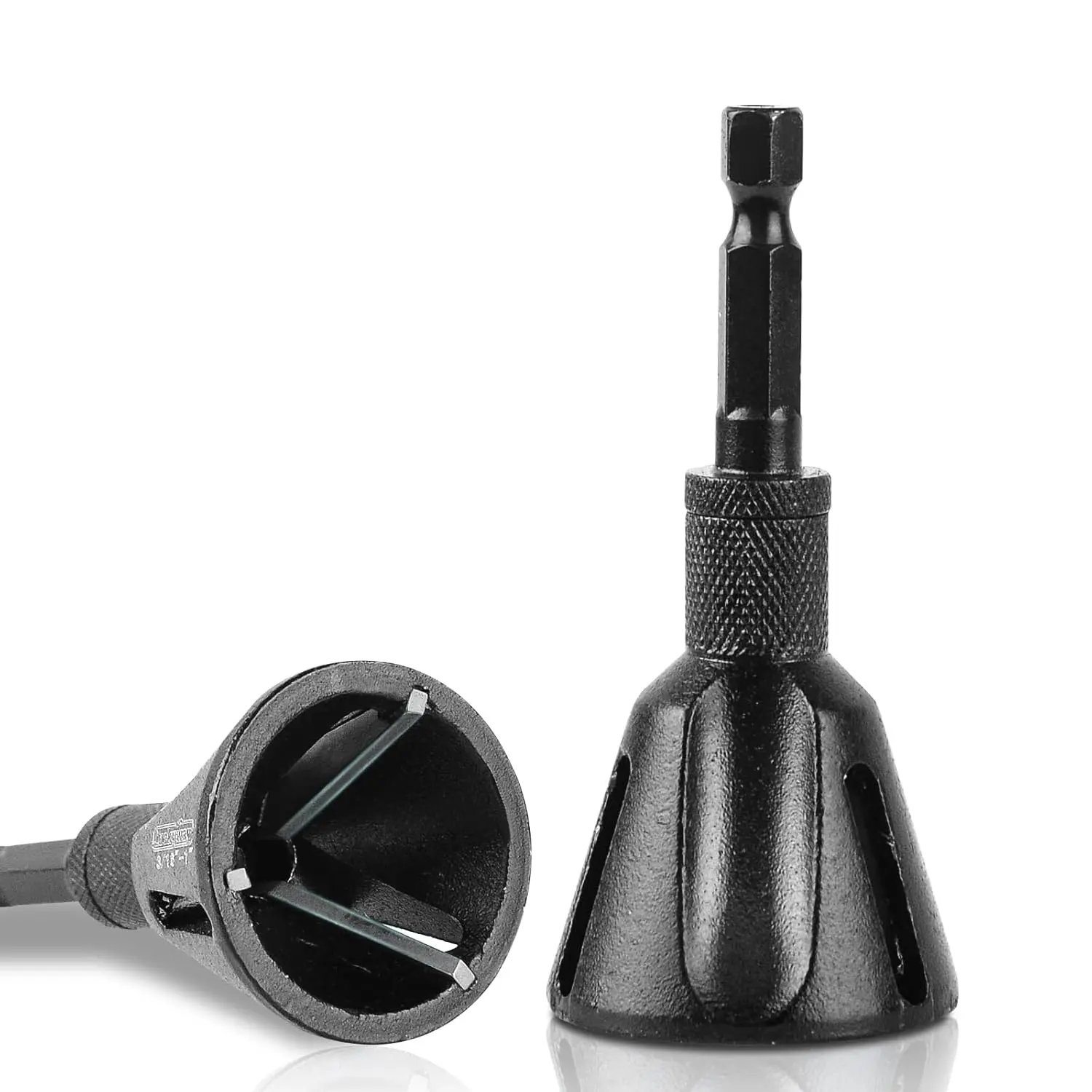 1/8"-3/4" Deburring External Chamfer Tool, Tungsten Carbide , Deburring Drill Bit, Remove Burr Tools, Repairing Damaged Metal Steel Screws,  and Fasteners