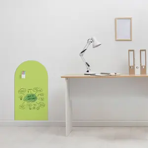 Magnetic Wallpaper Decal Arch with Chalkboard Surface, Self-Adhesive Classroom & Blackboard, Easy Peel & Stick Installation