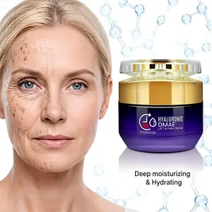 50g Hyaluronic Acid Anti-Wrinkle Firming Face Cream, Contains Multiple Hyaluronic Acids, Collagen, Aloe Vera, Vitamin E, Moisturizes, Smooths, Deeply Hydrates