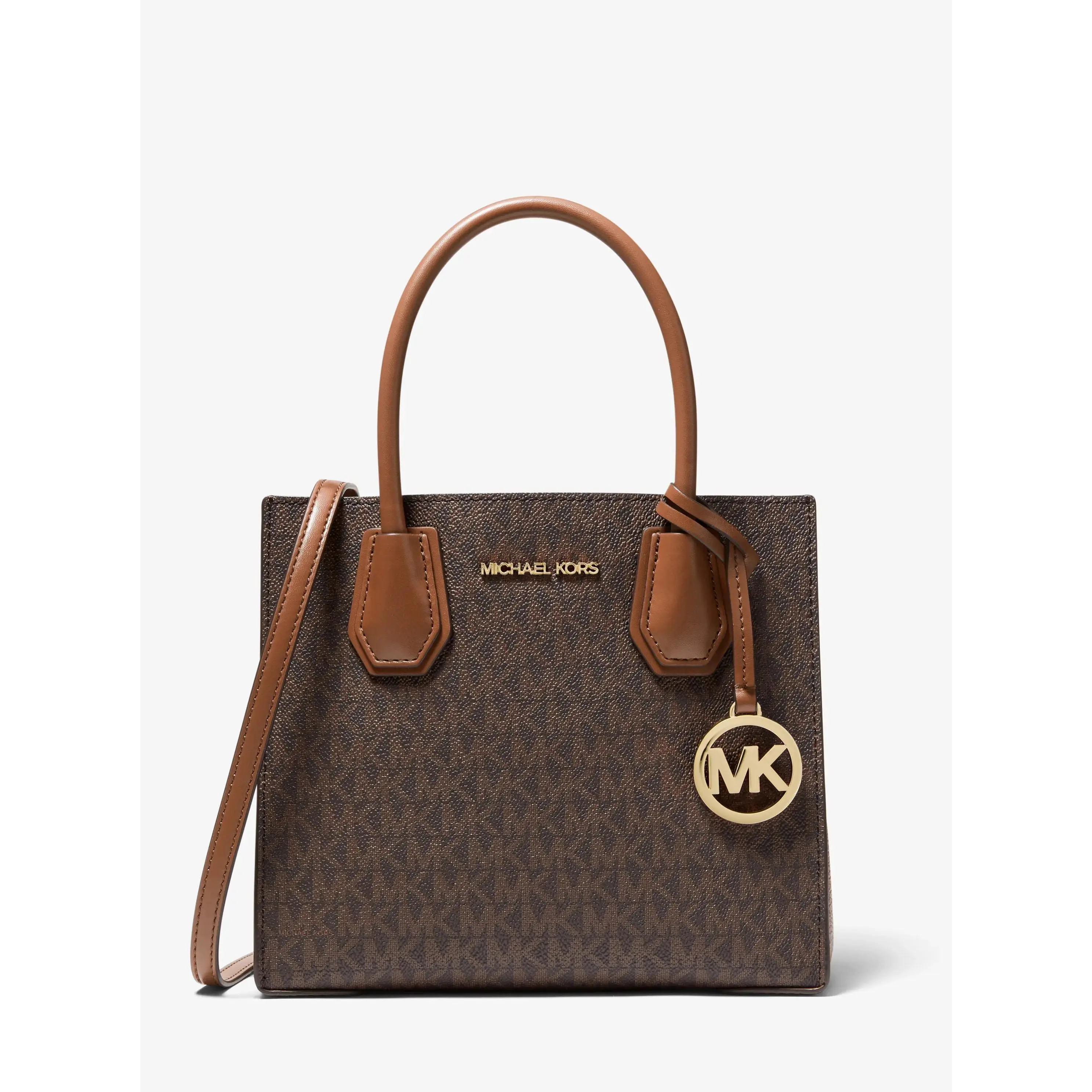 Mercer Medium Logo and Leather Accordion Crossbody Bag Mercer Medium Logo and Leather Accordion Crossbody Bag