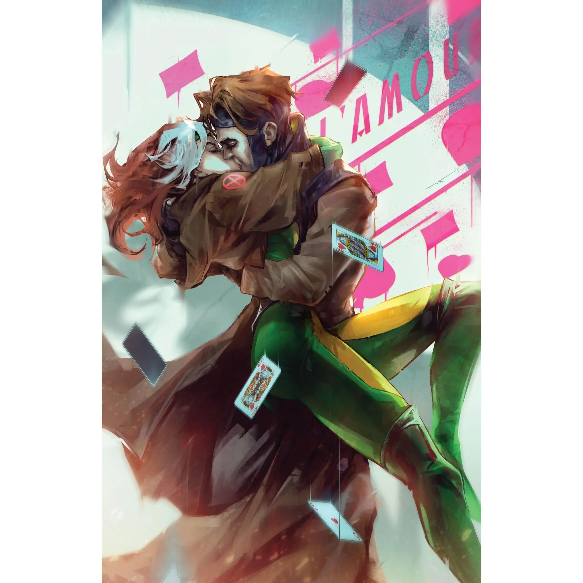 Rogue & Gambit #3 Unknown Comics Ivan Tao Exclusive Virgin Graffiti Wall Var (05/10/2023)