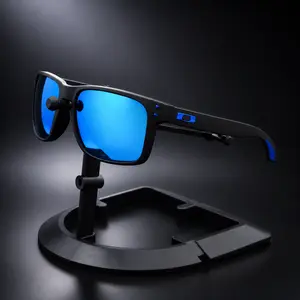 Polarized Night Driving Glasses Yellow Lens Black Frame Outdoor Sunglasses