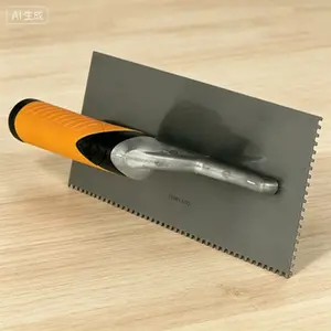 1/8" Square-Notch Trowel for Waterproofing Membranes - Ideal for Thin-Set Installation - Reusable Tile Laying Tool - Perfect for Shower and Floor Projects - Durable Stainless Steel Construction