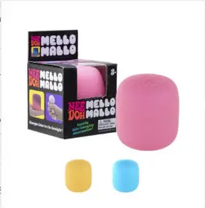 NeeDoh Mello Mallo - Sensory Toy with a Satisfying Dough Filling - Changes Color in the Sun - Ages 3 and Up - Color May Vary; One Per Pack