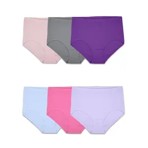 Fruit Of The Loom Womens Breathable Cotton Mesh Brief Panty 6 Pack