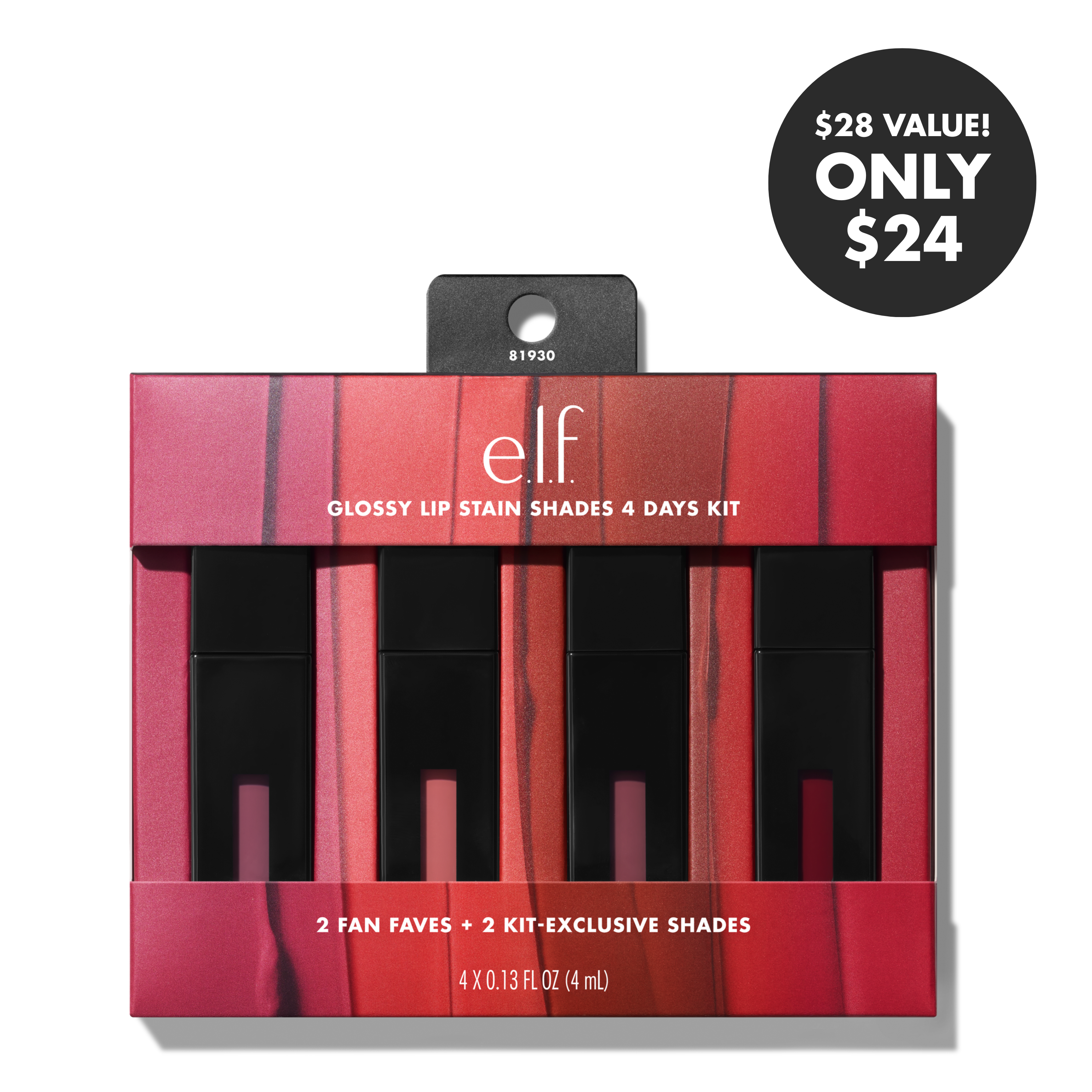 Glossy Lip Stain Shades 4 Days Kit