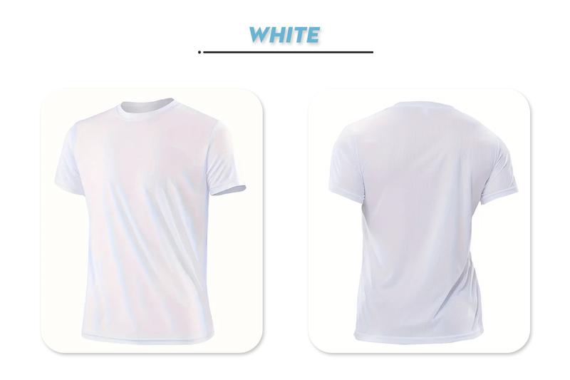 OKP Five Pack Men's Highly Elastic Moisture-Wicking T-shirt Soft, Quick-Drying, Breathable Sports Solid Color Short-Sleeved Round Neck Running Fitness Lightweight Top, Four Seasons gym wear cycling OKP Five Pack Men's Highly Elastic Moisture-Wicking T-shirt Soft, Quick-Drying, Breathable Sports Solid Color Short-Sleeved Round Neck Running Fitness Lightweight Top, Four Seasons gym wear cycling