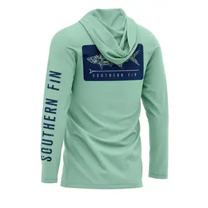 Men's UPF 50+ Camo Fishing Hoodie - Long Sleeve Quick Dry Sun Protection Athletic Running Activewear, Casual Workout Shirts, Sporty Sports Tops for Outdoor Sailing Hiking
