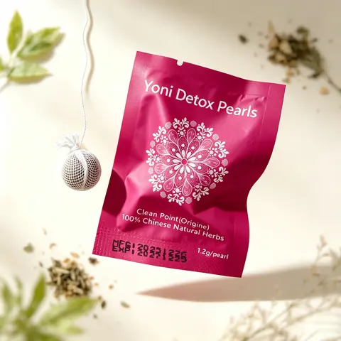 Yoni Detox Pearls Set - Natural Herbal Non-Medical Feminine Intimate Hygiene Essentials for Adults, Daily pH Balancing Support, Vaginitis Relief, Gentle Nourishing Cleansing, No Harmful Additives, 24-Month Shelf Life
