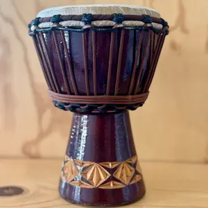 DJEMBE DRUM - BROWN 6”
