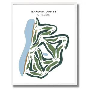 Bandon Dunes, Oregon - Printed Golf Courses Artistic Decor