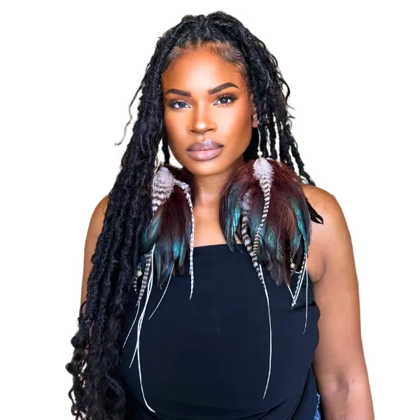 BLOOM BROWN - MY FEATHER EARRINGS STYLISH CHIC ELEGANT