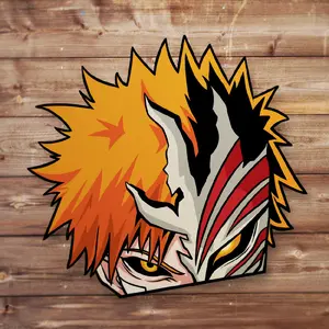 Ichigo Vinyl Sticker - Handmade JDM Slapper Sticker for Waterproof Window, Laptop, Kindle, and Water Bottle