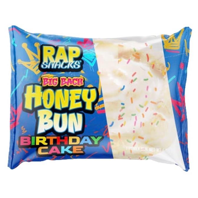 Big Back Honey Buns Rap Snacks Birthday Cake Strawberry Glazed Honey Bun 5 Pack Variety