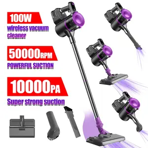 Wireless Electric Broom Vacuum Cleaner, Powerful Suction Vacuum, Handheld Standing Dust Collector, Strong Suction, Large Capacity, USB Rechargeable, Hepa Filter
