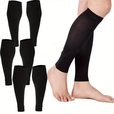 3 Pairs of Compression Calf and Knee High Socks,Compression Socks for Women,Ompression Socks for Men,Elastic Football Socks,Used for Volleyball,Football,Basketball,Softball,Tennis,Running,Fitness