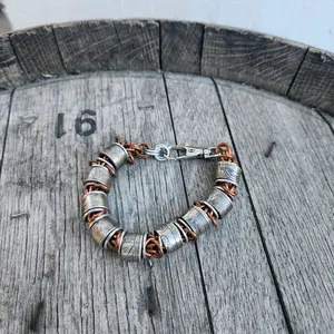 Custom United States Quarter's and Copper Chain Bracelet