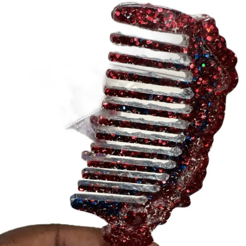 CUSTOMER CREATION  - Royal Tresses: Handcrafted Resin Princess Comb for Your Crown!