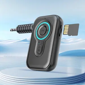 Bluetooth-Compatible Audio Receiver, Wireless FM Transmitter, AUX Input Bluetooth-Compatible Sound Adapter For Car
