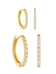 Diamond Huggie Set (8mm and 10mm) Diamond Huggie Set (8mm and 10mm)