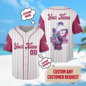 Custom Spidey and His Amazing Friend Baseball Jersey  Spider Gwen Stacy Jersey  Spiderman Jersey Team Outfit  Gift for Spider-Man Fans