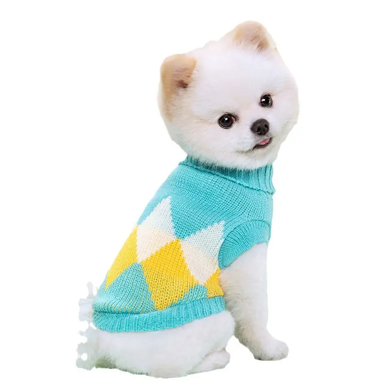 New Pet Knitted Sweater Fall Winter Warm 2-Leg Dog Clothes Multiple Colors Soft Knitwear for Small Medium Dogs Gold Plated Custom Collar shoes New Pet Knitted Sweater Fall Winter Warm 2-Leg Dog Clothes Multiple Colors Soft Knitwear for Small Medium Dogs Gold Plated Custom Collar shoes
