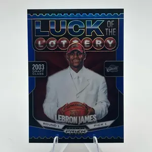 2024-25 Panini Prizm Black - Luck of the Lottery LeBron James #7 Blue Prizm /199