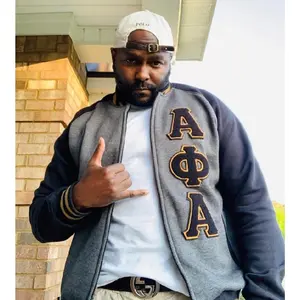 Dark Grey Alpha Phi Alpha Varsity Fleece