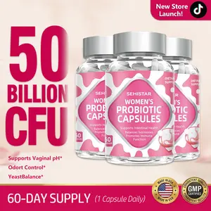 SEHISTAR Women Probiotics 50 Billion CFU for pH Balance & Vaginal Health, 60 Day Supply, 1 Capsule Daily wom vitamins