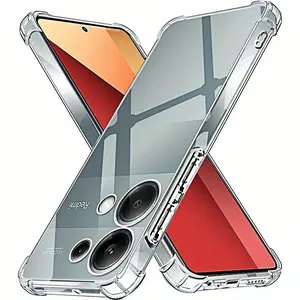 Shockproof Protective Clear TPU Soft Back Case for Xiaomi Redmi Note 13 Pro 4G 13 12 5G Pro Plus Phone Cases Covers Accessories