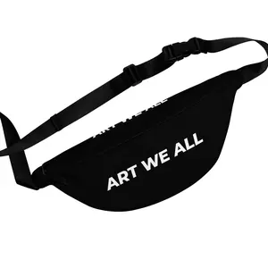 ART WE ALL Fanny Pack - Vibrant 100% Polyester Fabric with Three Durable Zipper Pockets & Adjustable Strap for Festivals & Everyday Use