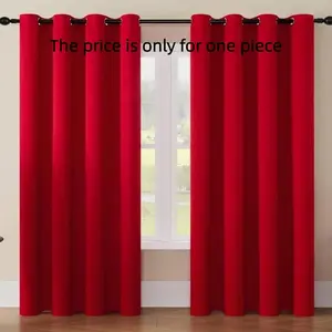 1PC Blackout Privacy Grommet Curtains with Eyelets, Indoor & Outdoor Use, Thermal Insulation, Durable Design, Ideal for Privacy & Light Blocking