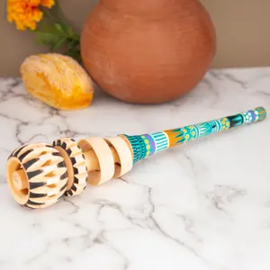Colorful Hand-Painted Molinillo
