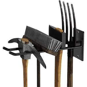 Wall-Mounted Hooks for Garden Tools Storage, Includes Hangers for Shovels & Rakes, Ideal for Yard Tool Organization