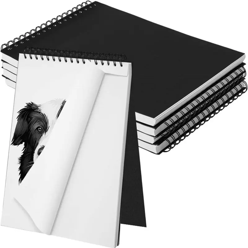 Sketch Paper Thickened 100 Sheets Art Drawing Paper 4K Painting Paper Pencil Drawing Paper 8K Watercolor Paper Children Beginner A3 Drawing Hardcover Spiral Notebook Stationery Art Sketchbooks Student Stationary